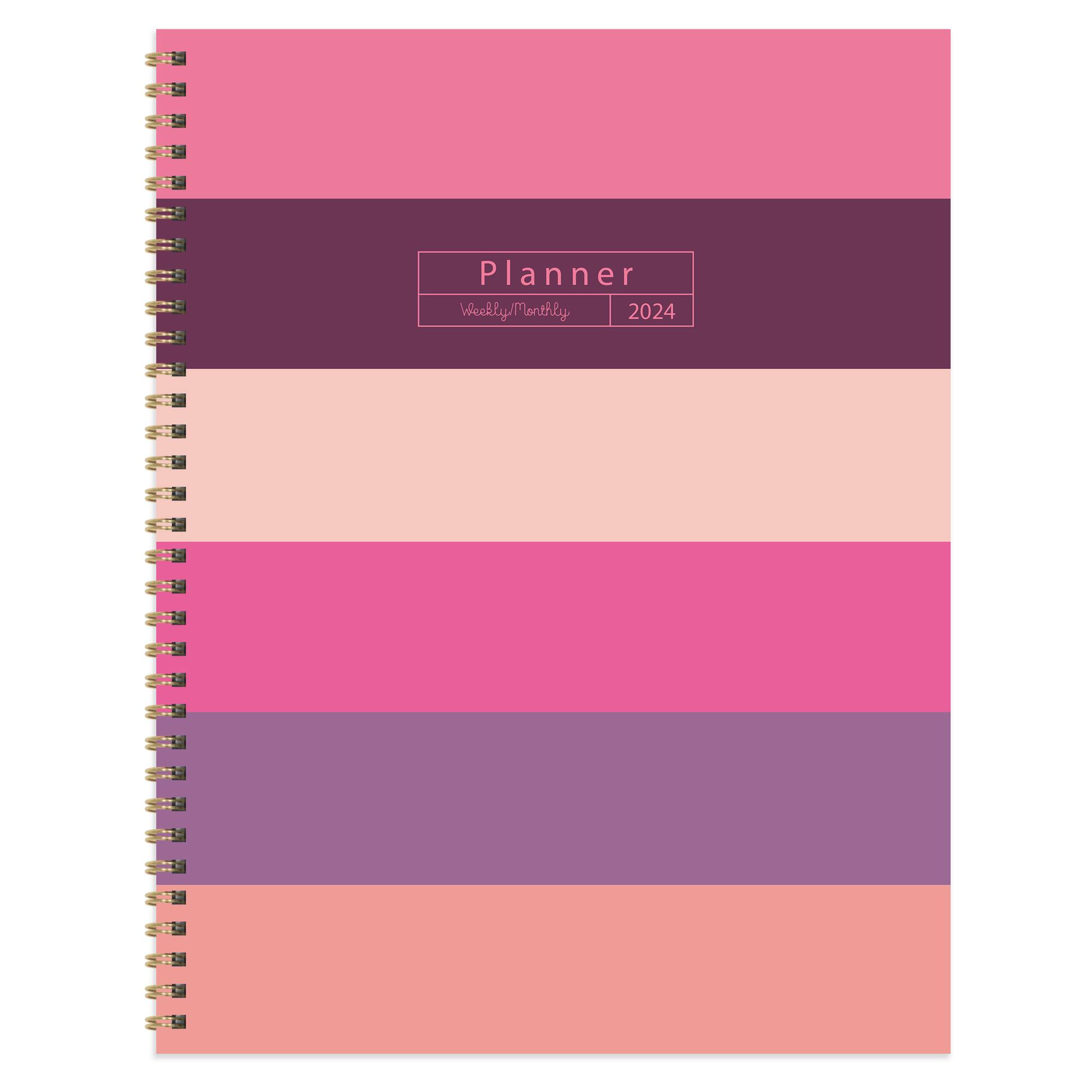 TF Publishing 2024 Pink Plum Blush & Petal Large Planner